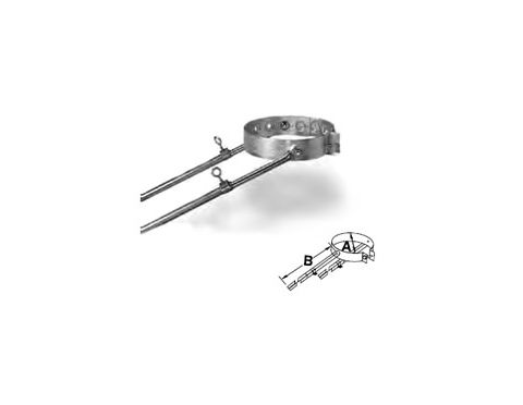 Security Chimneys 6'' Secure Temp ASHT Universal Roof Brace - 6BS2