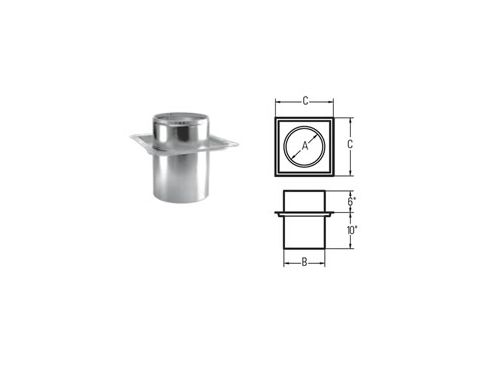 M&G DuraVent 7'' DuraPlus Firestop Radiation Shield - 9144 // 7DP-FRS