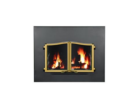 Country Flame Universal Doors - 500 Series Gold Fireplace Door w/ Airwash - 2943G-500A