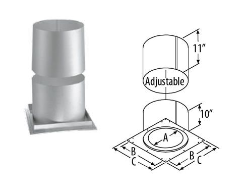 M&G DuraVent 6'' DuraTech Firestop Radiation Shield - 9447 // 6DT-FRS