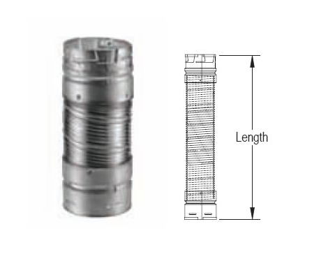 M&G DuraVent 4" DuraConnect I 24" Single-Wall Flex Connector