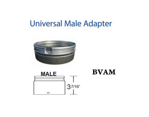DuraVent 10 B-Vent 1/4 Universal Male Adapter - 10BVAM