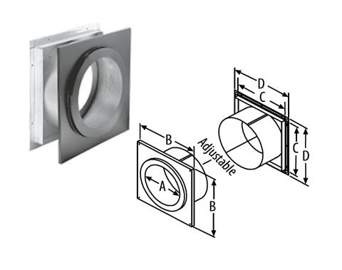 M&G DuraVent 6'' DuraTech Wall Thimble - 9443 // 6DT-WT