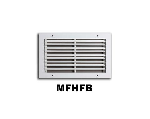 Metal-Fab Steel Fixed Bar Return Grille 24x12 White - MFHFB2412W