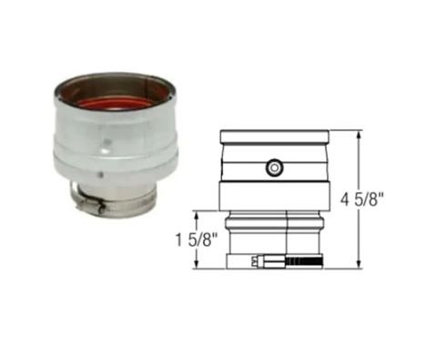 Selkirk 4 Ultimate Pellet Pipe Multi Fit Connector Increase/Appliance Adapter - 824055 - 4UPP-MFC