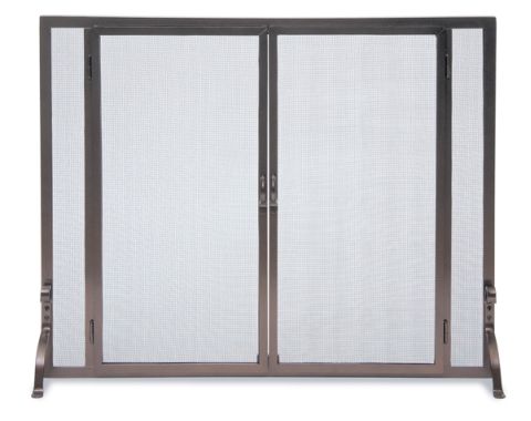 Pilgrim FGND Full Height Operable Door Screen 39x31 - Matte Black - 18467