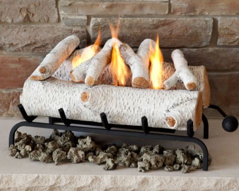 Real Flame Gel Fuel 18" Birch Conversion Logset - 2610