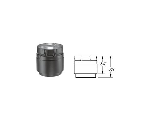 M&G DuraVent PelletVent Pro Appliance Adapter - Black - 4PVP-ADB // 4PVP-ADB