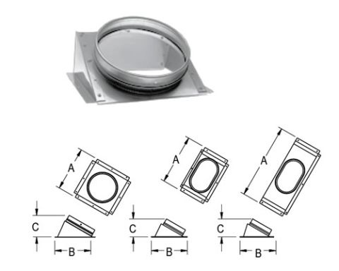 M&G DuraVent 6'' DuraLiner 30 Degree Stove Connector (round-round) - 4681 // 6DLR-CNR