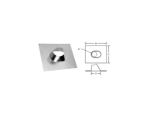 Selkirk 4'' RV Adjustable Roof Flashing 6/12-12/12 - 104830 - 4RV-AF12
