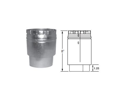 DuraVent 10 Round B-Vent Draft Hood Connector - 10BVC