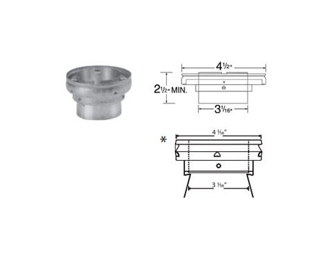DuraVent 3x4 Round B-Vent Appl Increaser - 3BVAX4