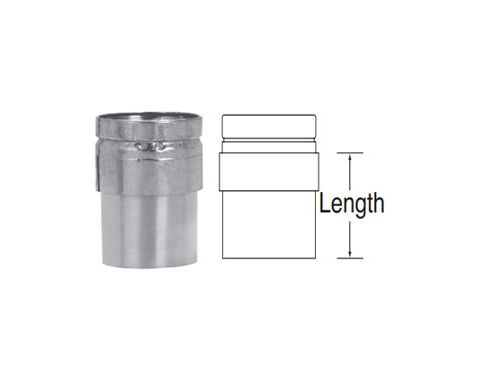 DuraVent 7 Round B-Vent Draft Hood Connector - 7BVC
