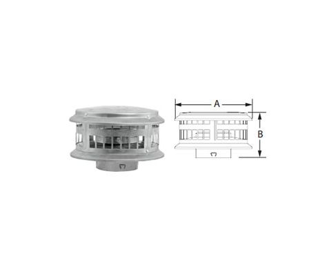 DuraVent 4 Round B-Vent Duracap - 4BVDC
