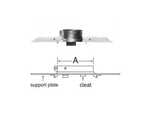 DuraVent 7 Round B-Vent Support Assembly - 7BVVS