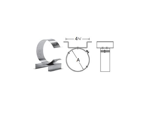DuraVent 3 Round B-Vent Wall Support/Band Assembly - 3BVWSB