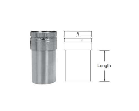 DuraVent 4 Round B-Vent Extended Draft Hood Connector - 4BVCE