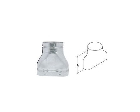 DuraVent 4 Oval B-Vent Adapter Oval-Round - 4BVOAOR