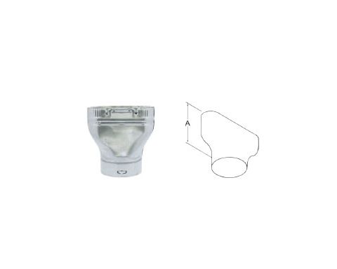 DuraVent 6 Oval B-Vent Adapter Round-Oval - 6BVOARO
