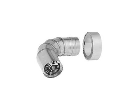 Metal-Fab Corr/Guard 5" D 90 Degree Female Termination - VDW - 5CGV90