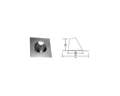 Selkirk 5'' RV Tall Cone Adjustable Roof Flashing - 105820 - 5RV-TFA