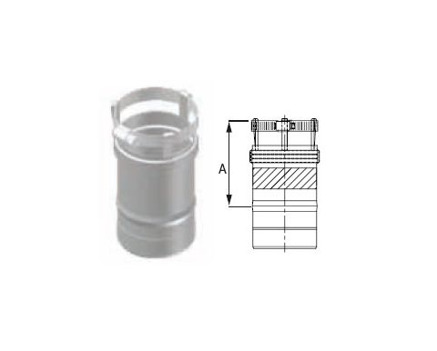 M&G DuraVent 3'' FasNSeal Burnham and Quietside Termination Appliance Adapter - FSA-PV3 // FSA-PV3