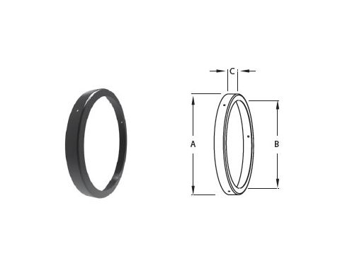 DuraVent 6 DuraTech Premium Decorative Collar DVL Connector - 6DTP-DVL