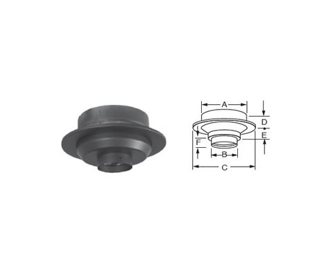 DuraVent 8 DuraTech Premium Finish Support With Coupler - 8DTP-SFC