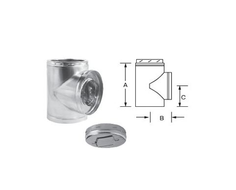 DuraVent 7 DuraTech Premium Insulated Tee (TCS Included) - 7DTP-T