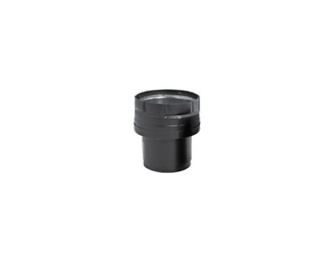 Security Chimneys 3" Secure Pellet Appliance Adapter/Increaser Harmon 3"-4" (Black) - 3SPVBLW4HAB
