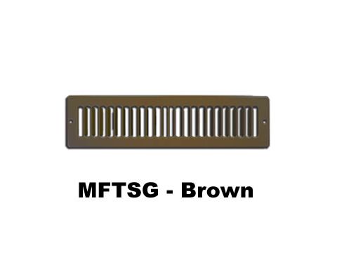 Metal-Fab Toe Space Grille 14x2 Brown - MFTSG142B