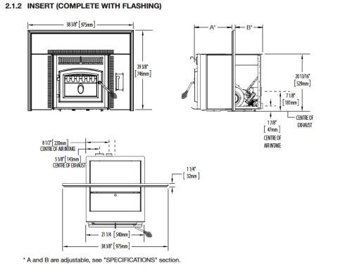 Timberwolf TPI35 Pellet Stove Insert