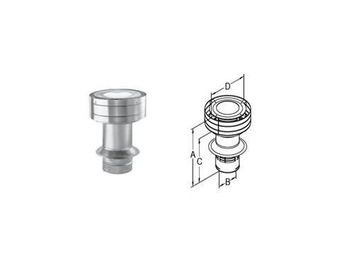 M&G DuraVent DirectVent Pro 5x8 Extended Vertical Termination Cap - 58DVA-VCE // 58DVA-VCE