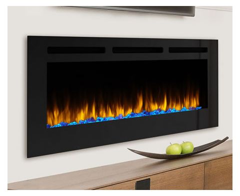 SimpliFire 60 Allusion Recessed Linear Electric Fireplace - SF-ALL60-BK