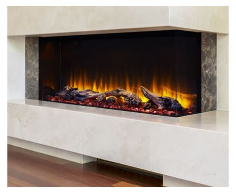 SimpliFire 43 Scion Trinity 3-Sided Linear Electric Fireplace - SF-SCT43-BK
