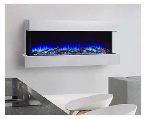 SimpliFire 55 Scion Trinity 3-Sided Linear Electric Fireplace - SF-SCT55-BK