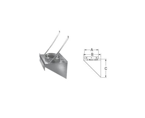 M&G DuraVent 7'' DuraPlus Tee Support Bracket - Galvalume - 9172 // 7DP-TSB