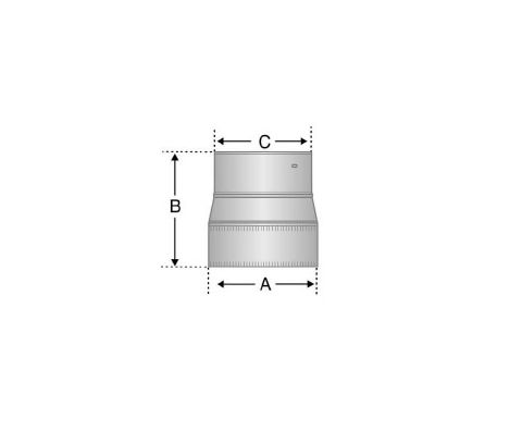 Selkirk 5''-6'' Versa-Liner 5'' Flex To 6'' Stove Adapter - 175230 - 5RF6SA