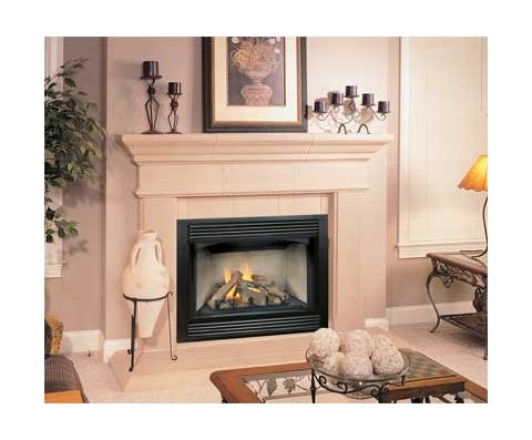Vantage Hearth VDVC36H 36" Fireplace Chassis -Herringbone w/ Log Set