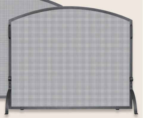 Uniflame Single Panel Olde World Iron Arch Top Screen - Small - S-1182