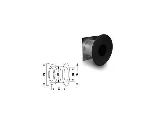 Security Chimneys 10'' Secure Temp ASHT Wall Thimble - 10RSM