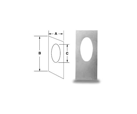 Security Chimneys 6'' Secure Temp ASHT Angled Firestop - 30 Degree - 6RSM30
