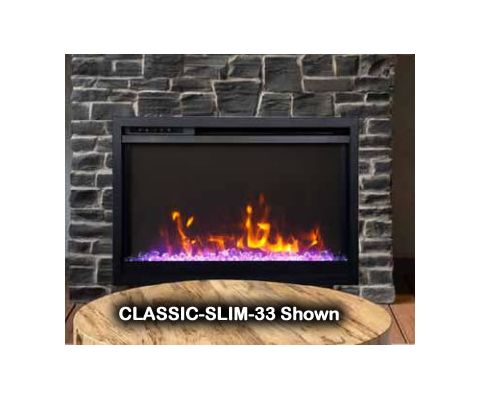 Remii 33 Extra Slim Classic Series Electric Fireplace - CLASSIC-SLIM-33