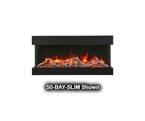 Remii 40 Bay 3 Sided Electric Fireplace - 40-BAY-SLIM