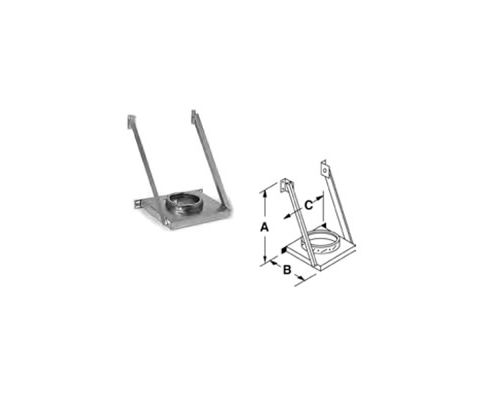 Security Chimneys 10'' Secure Temp ASHT Tee Support - 10SM