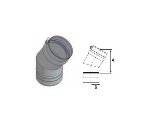 M&G DuraVent 3'' FasNSeal 30 Degree Elbow - FSELB3003 // FSELB3003