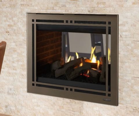 Majestic Pearl II See-Through 36" Gas Fireplace - PEARL36STI