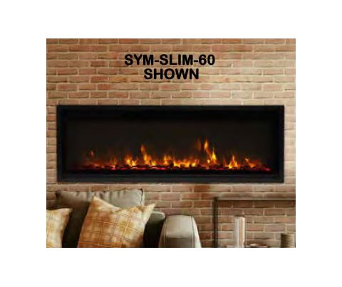 Amantii 60 Symmetry Xtra Slim Smart Electric Fireplace - SYM-SLIM-60