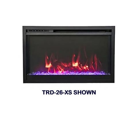 Amantii 30 Traditional Extra Slim Smart Electric Fireplace - TRD-XS-30