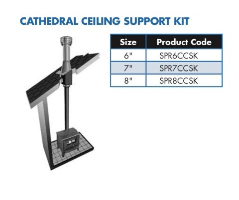 Selkirk 7" SuperPro Cathedral Ceiling Support Kit - SPR7CCSK